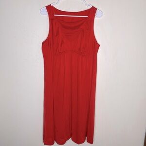 Vanity Fair Red Vintage Slip Under Garment Dress Lingerie Size 40/XL